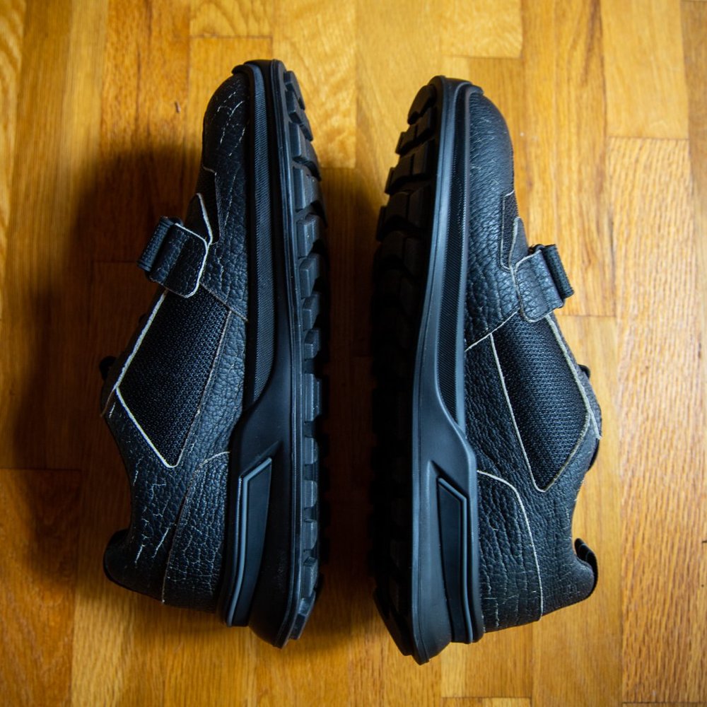 Prada Mechano Sneaker in cracked black leather - Picture 9 of 10
